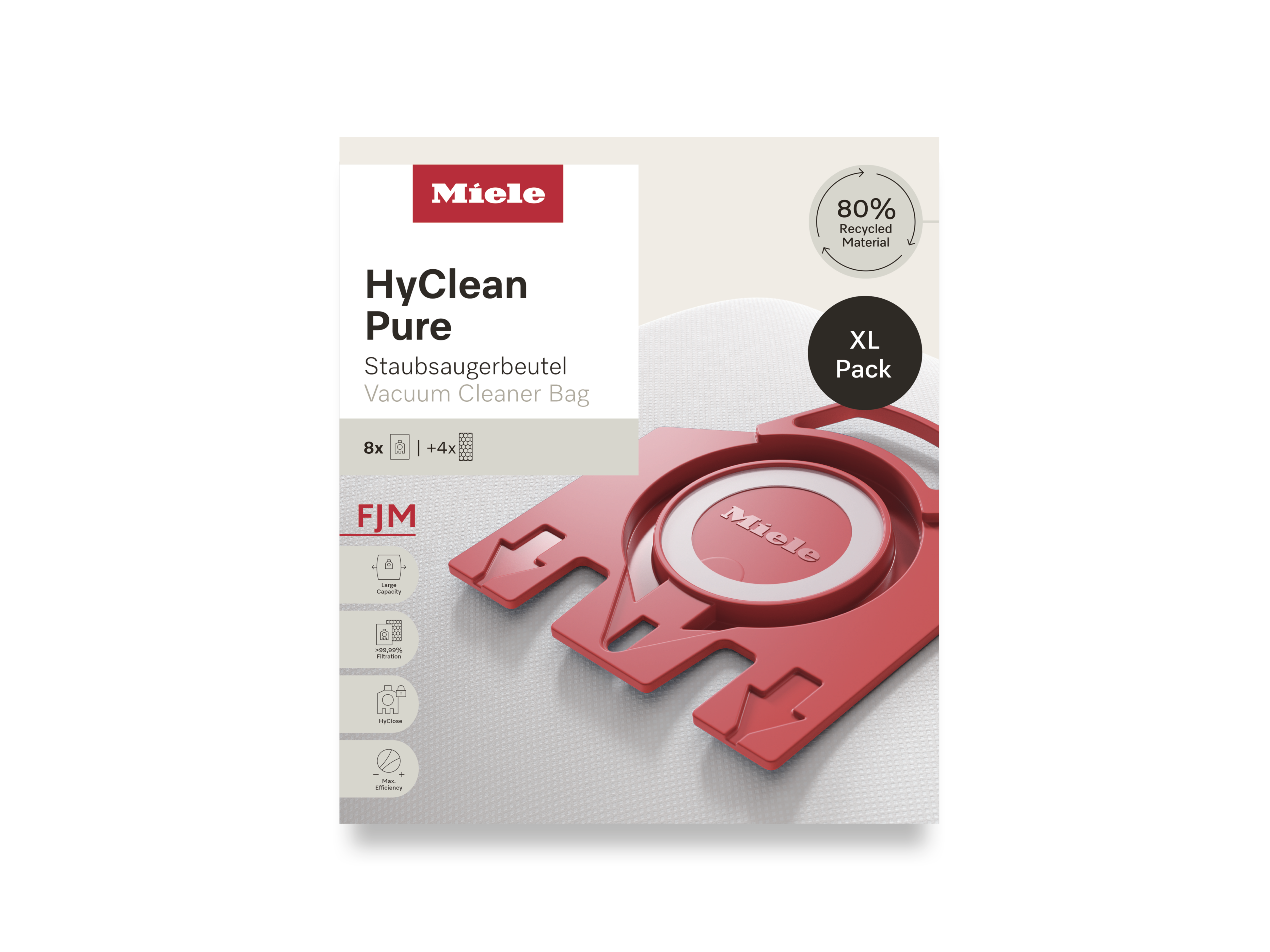 Комплект мешков-пылесборников HyClean Pure FJN XL Miele купить в Брянске | Всегда в наличии! | Артикул 12498160 | Официальный сайт