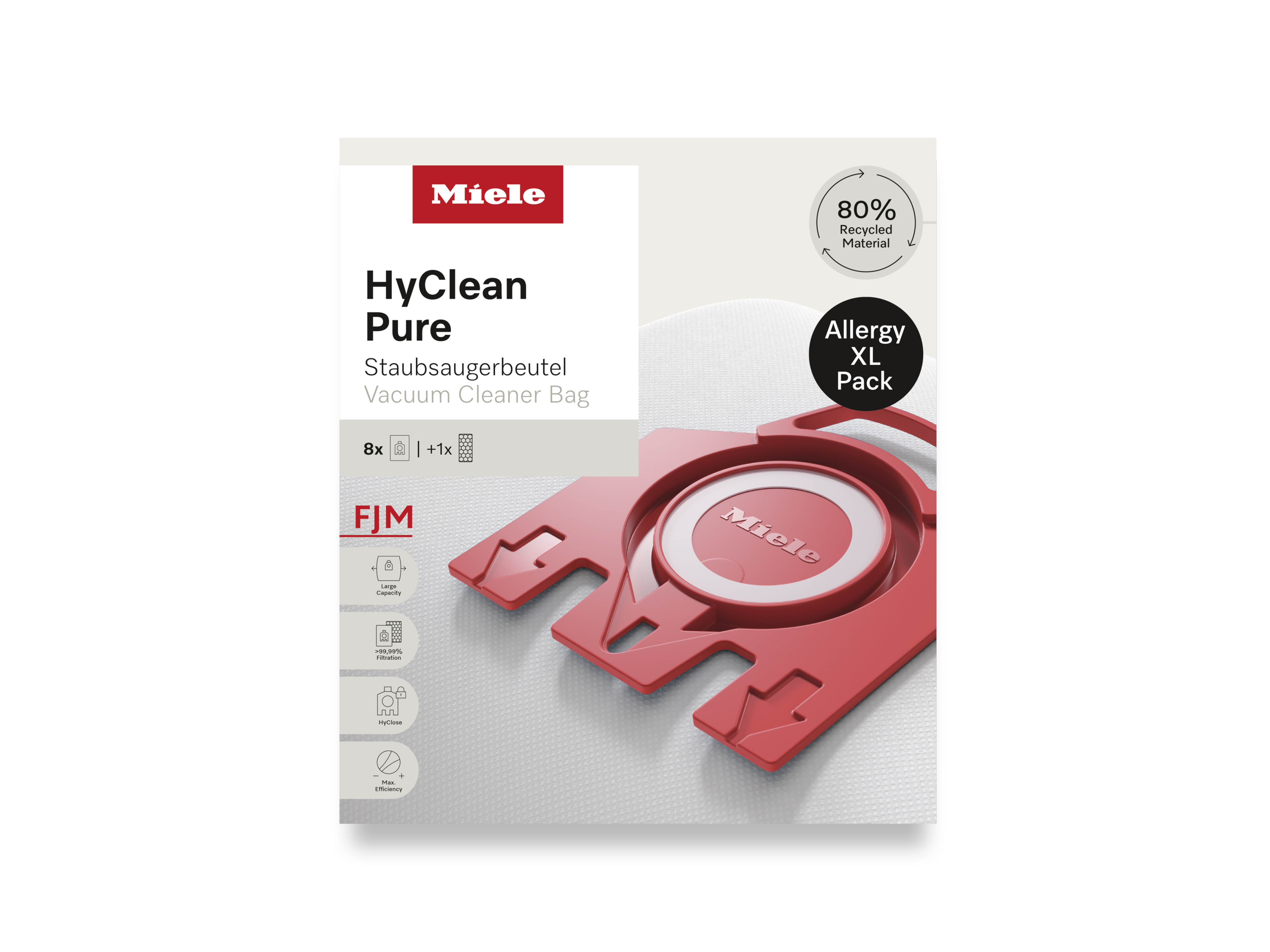 Комплект мешков-пылесборников HyClean Pure FJN Allergy XL Miele купить в Брянске | Всегда в наличии! | Артикул 12498190 | Официальный сайт