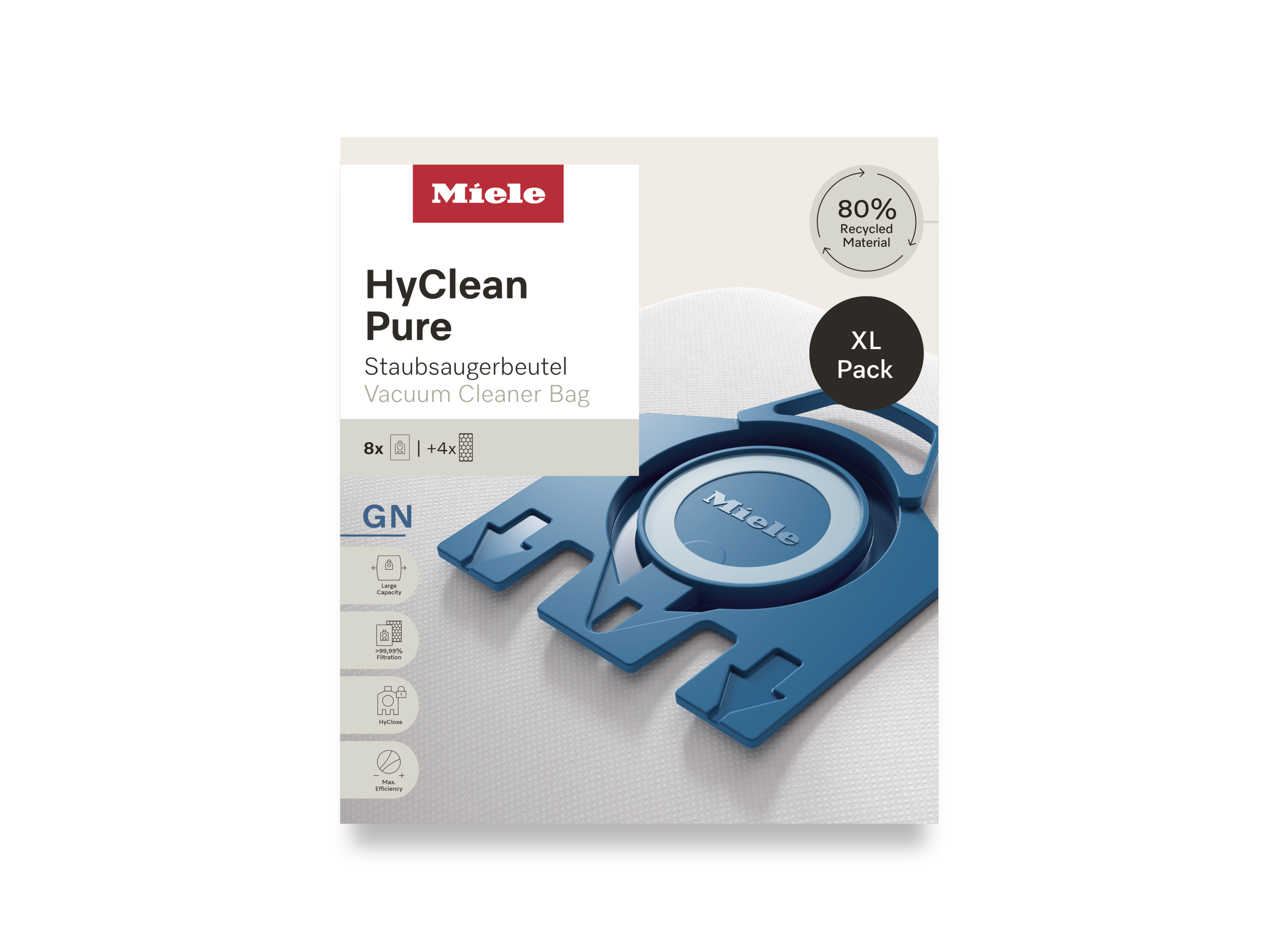 Комплект мешков-пылесборников HyClean Pure GN XL Miele купить в Брянске | Всегда в наличии! | Артикул 12497870 | Официальный сайт