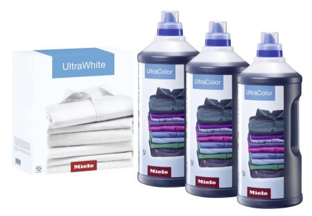 Набор моющих средств для ухода за бельём 3×UltraColor + 1×UltraWhite Miele купить в Брянске | Всегда в наличии! | Артикул 11518190 | Официальный сайт